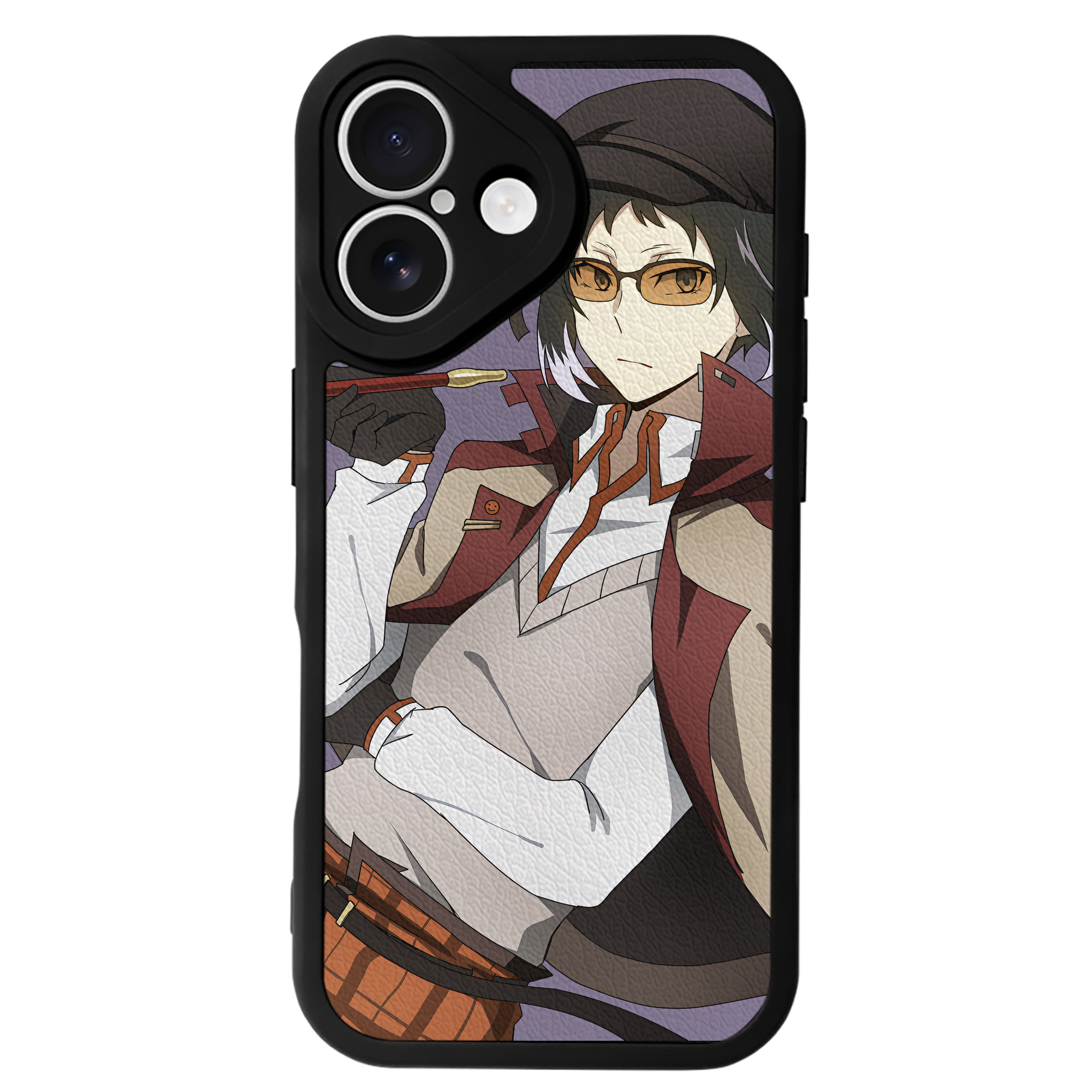 （画像用） 文豪ストレイドッグス Bungo Stray Dogs 【iPhone 16シリーズ対応】シリコンスマホケース（レザー調） 材質：シリコン
